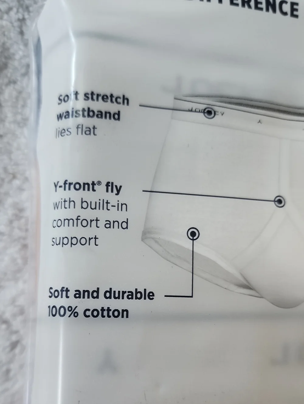 Jockey Classics Men’s White 100% Cotton Full-Rise Briefs - 3 Pack Lot Of 2 New